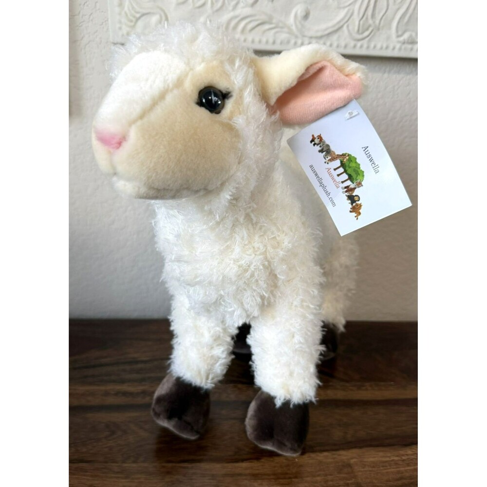 NWT Auswella Plush 14” plush lamb SOFT!!
